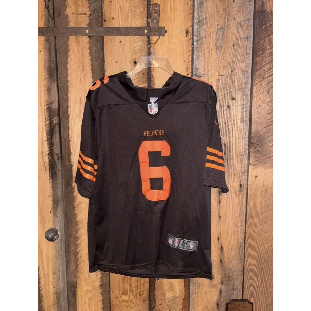 Cleveland Browns Jersey Mens Medium Brown #6 Mayfield Nike NFL Football